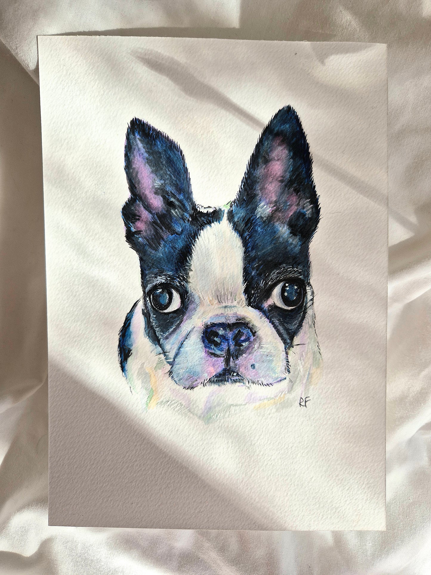Hypercolour Custom Pet Portait in Watercolours