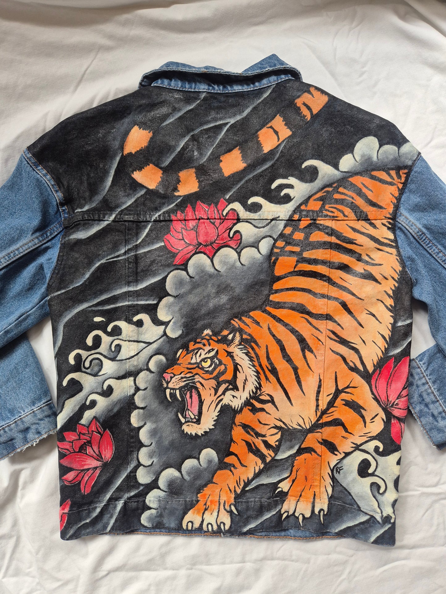 Custom Hand Painted Denim Jacket