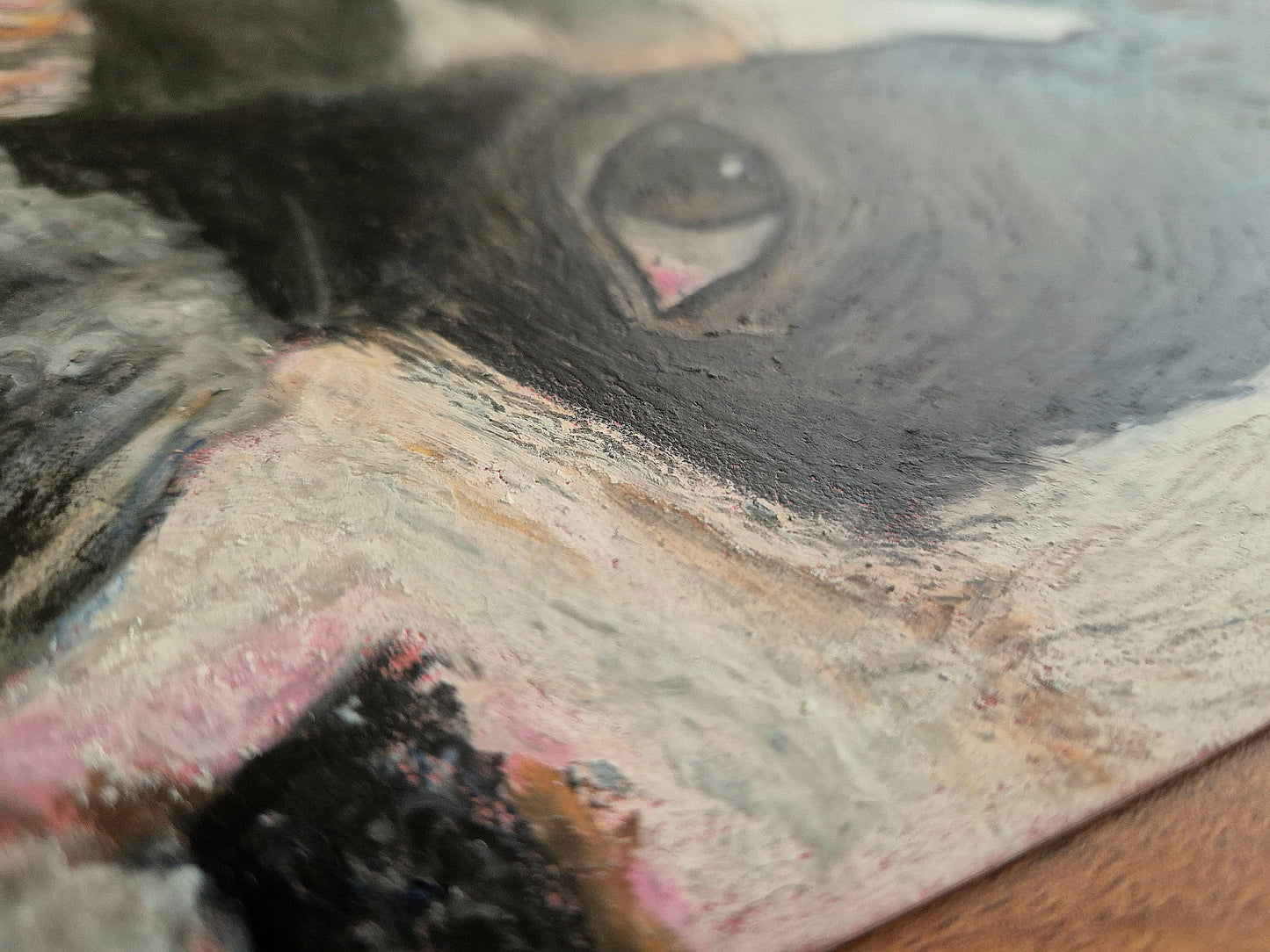 Custom Pet Portait with Oil Pastels