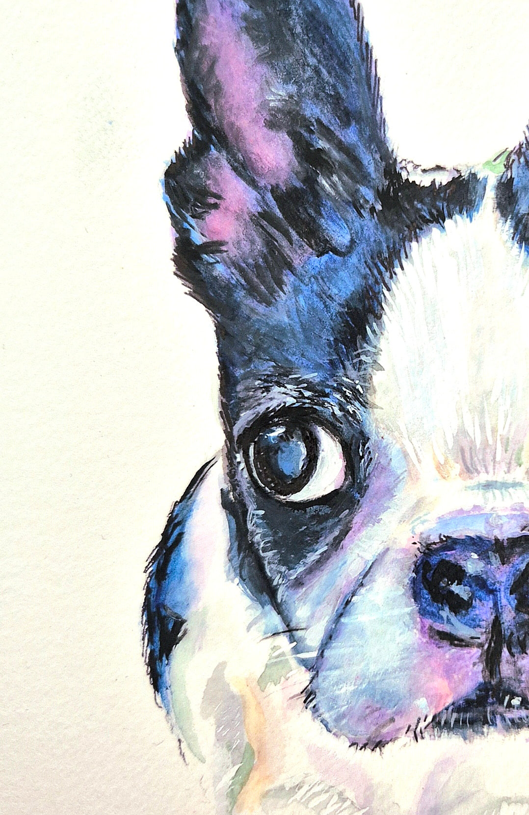 Hypercolour Custom Pet Portait in Watercolours