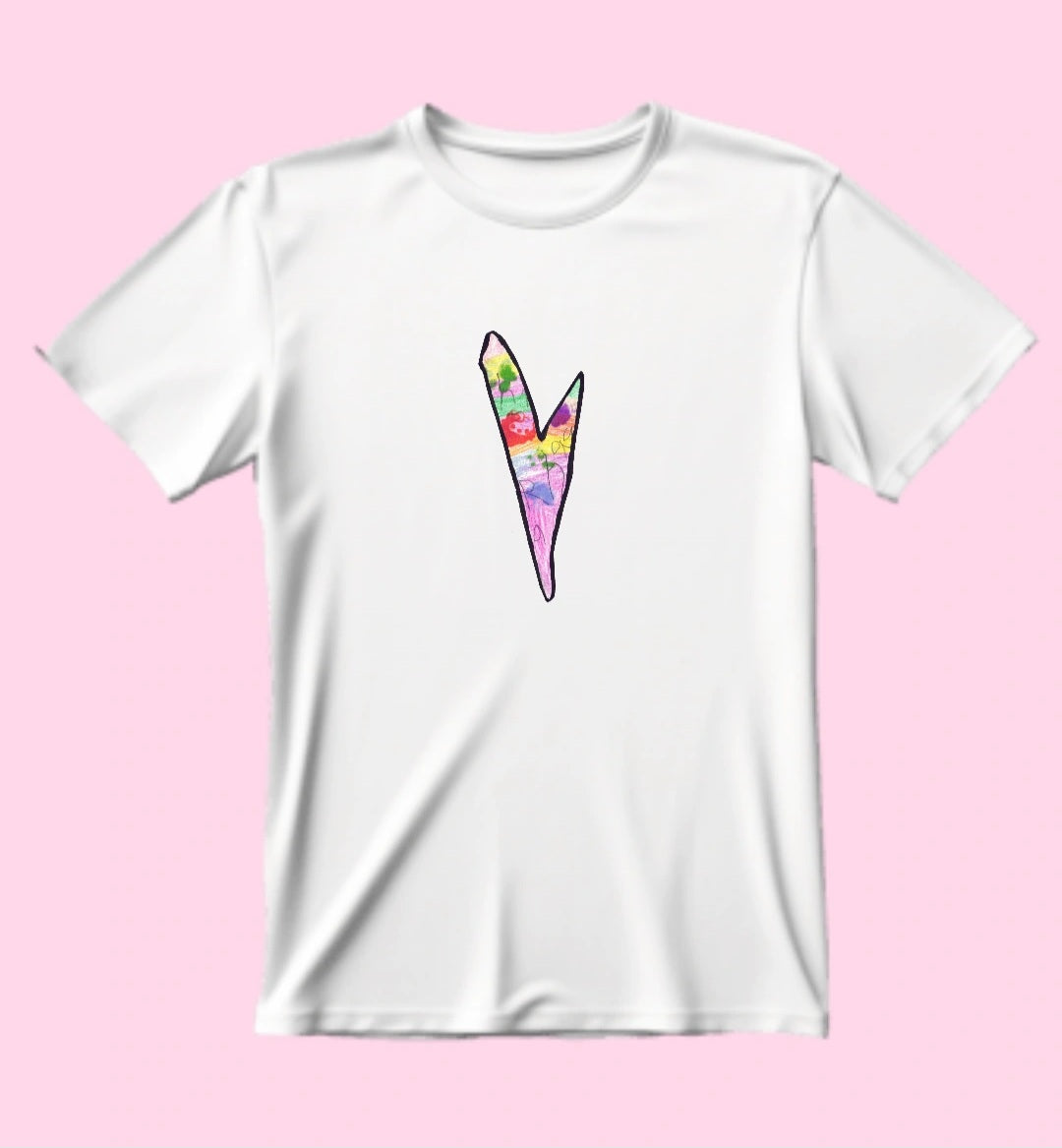 Rainbow Heart T-shirt - By Amelia