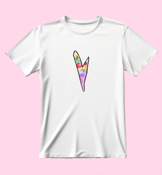 Rainbow Heart T-shirt - By Amelia