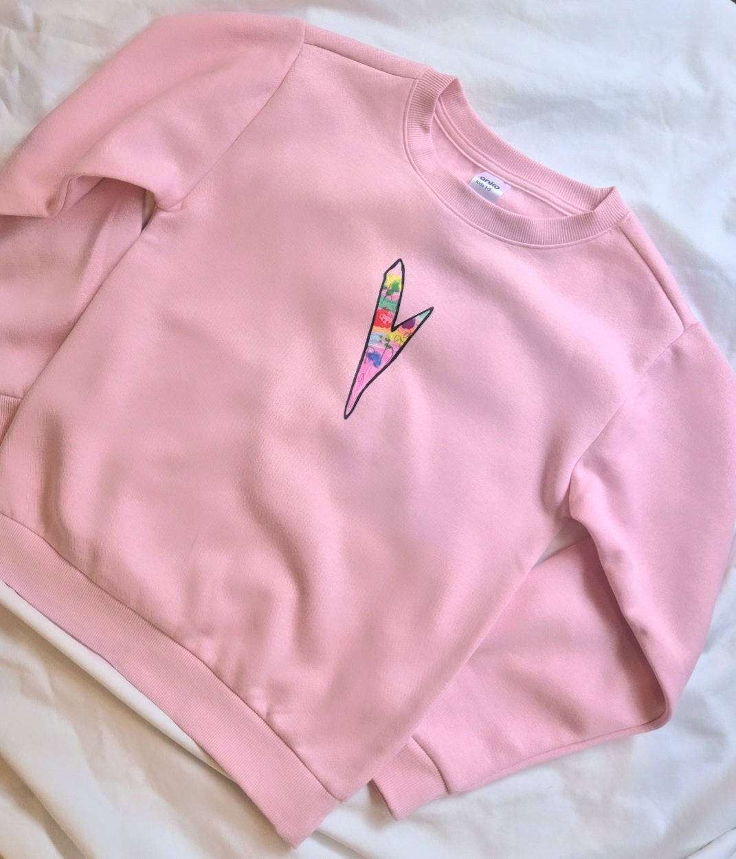 Rainbow Heart Sweater/Jumper - By Amelia