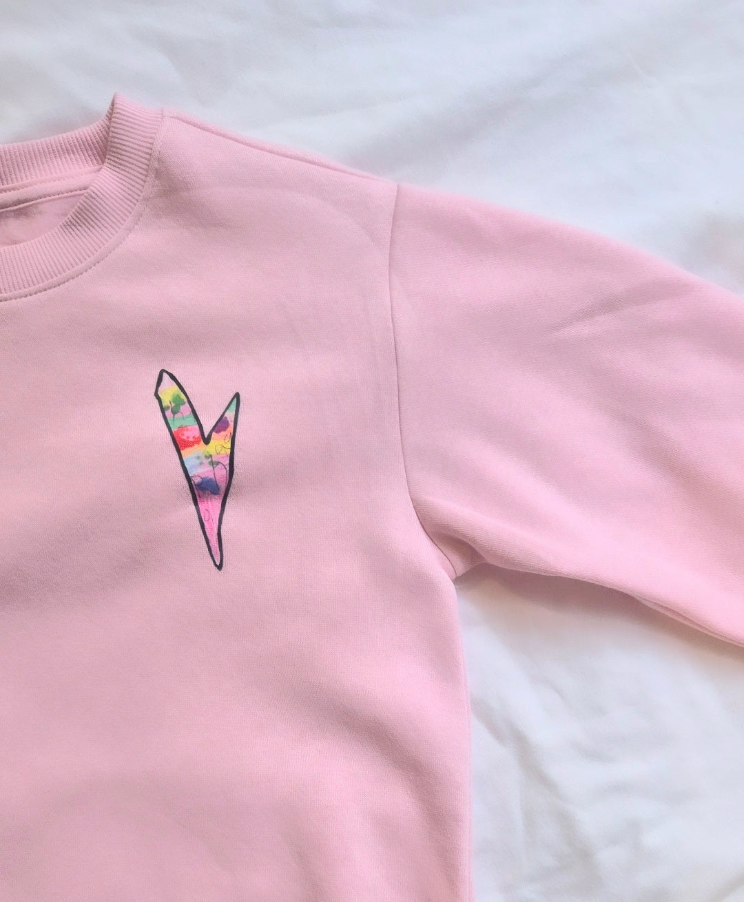 Rainbow Heart Sweater/Jumper - By Amelia